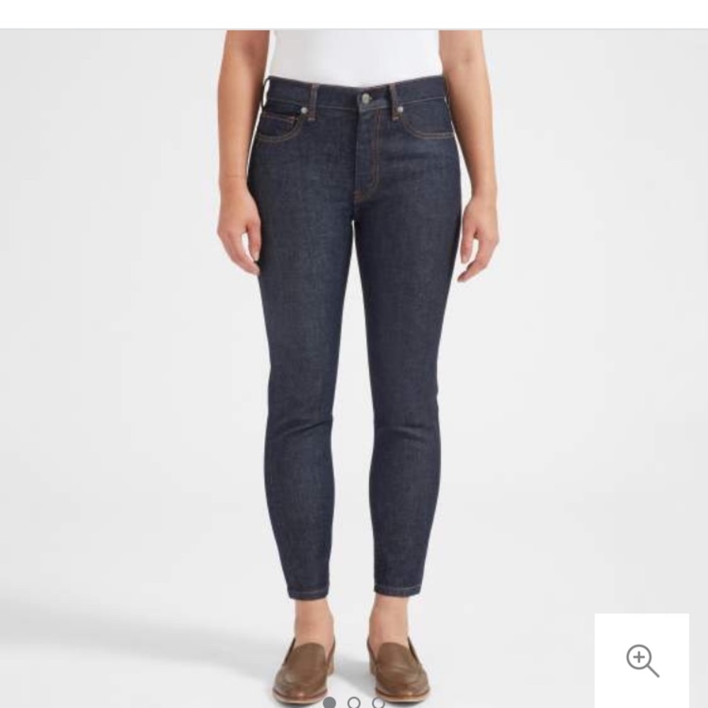 Everlane Women's Skinny Jeans - Dark Blue